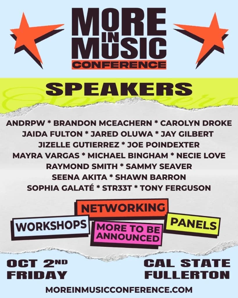 More in Music 2026 conference poster
